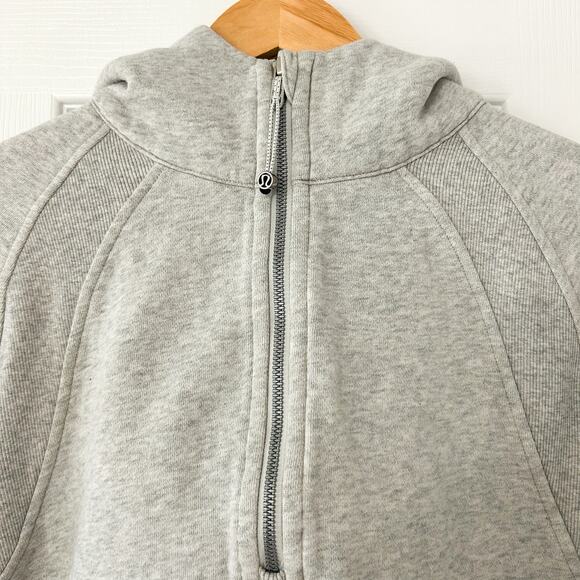 Lululemon Scuba Oversized Half-Zip Hoodie M/L Heather Gray EUC Cozy Fleece - Picture 3 of 5